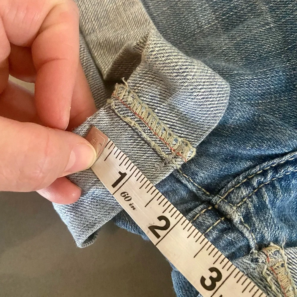 H&M Boyfriend Rolled Cuff Denim Shorts Size 8